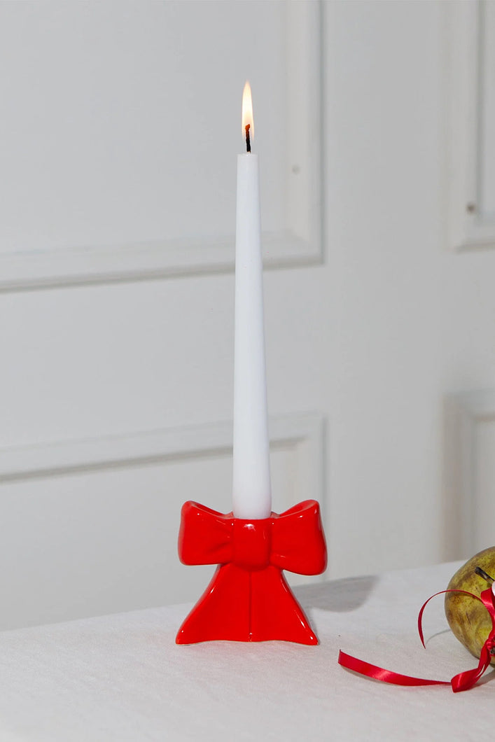 Candelabro Bow Red