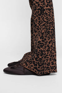 Pantalones Flared Leopard