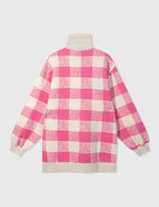 Sudadera Check Pink