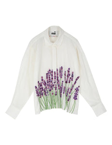 Camisa Greta Lavanda Blanca