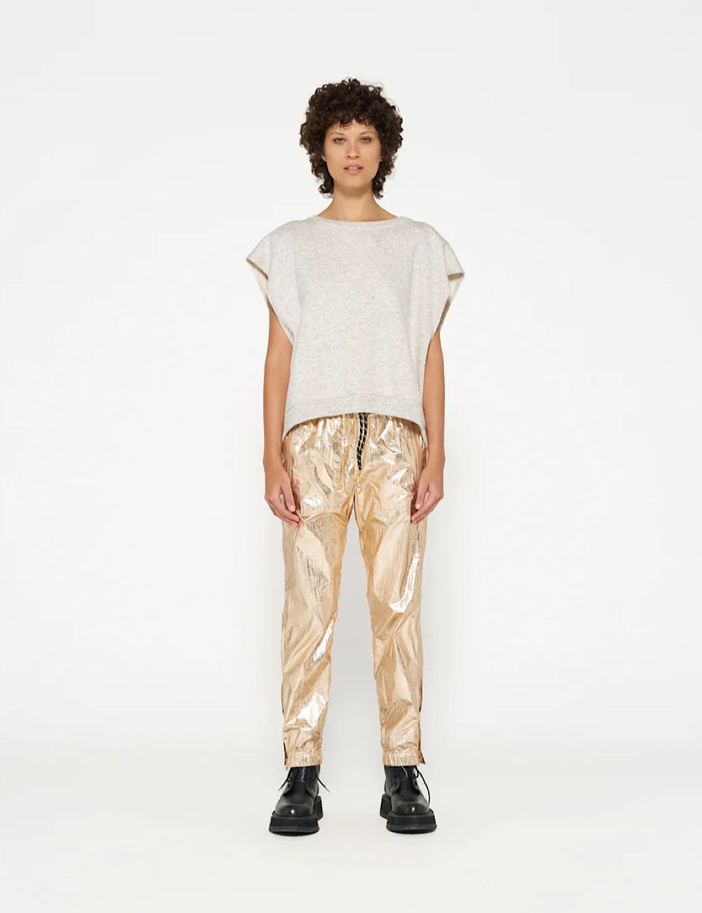 Pantalones Metallic Rose Gold