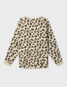 Sudadera Raw Leopard