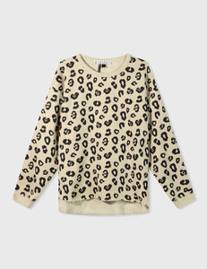 Sudadera Raw Leopard