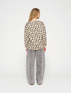 Sudadera Raw Leopard