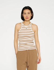 Top Tank Stripes Brown