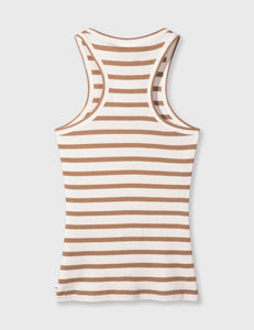 Top Tank Stripes Brown