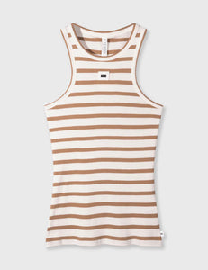 Top Tank Stripes Brown