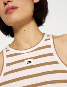 Top Tank Stripes Brown