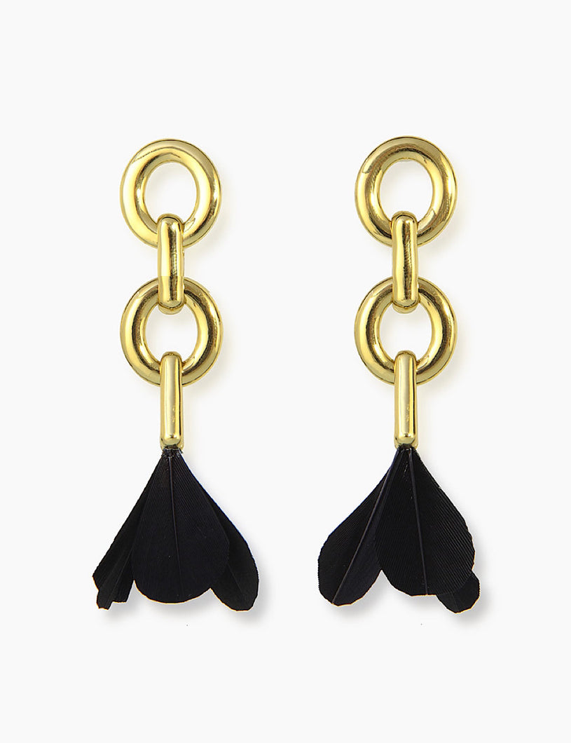 Pendientes Cadena Negros