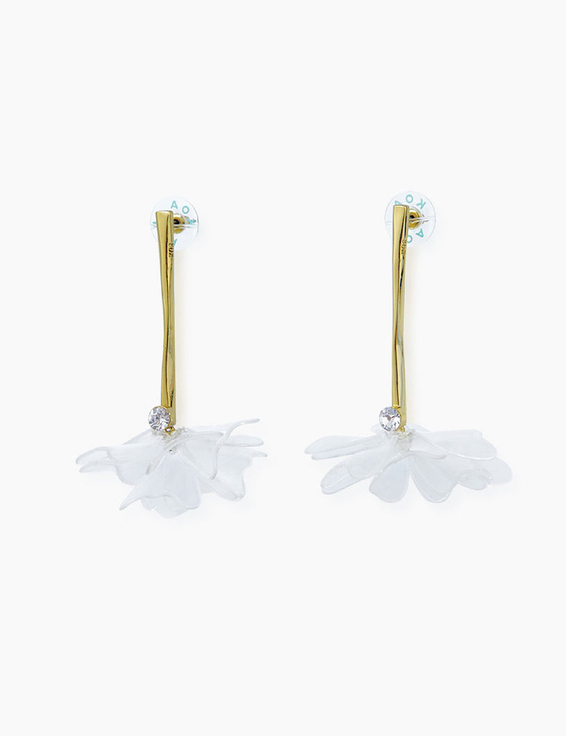 Pendientes Flor Transparente