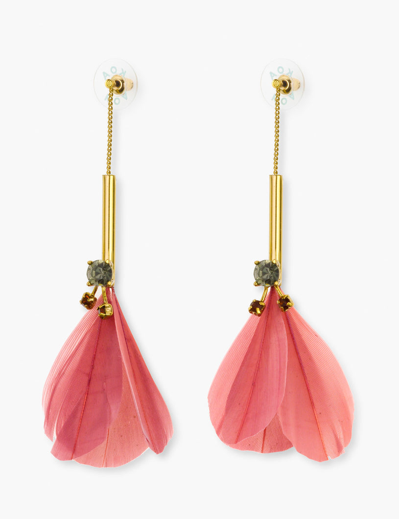 Pendientes Amazonas Rosa